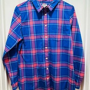 L.L. Bean Men's Vibrant Plaid Button-Down Shirt